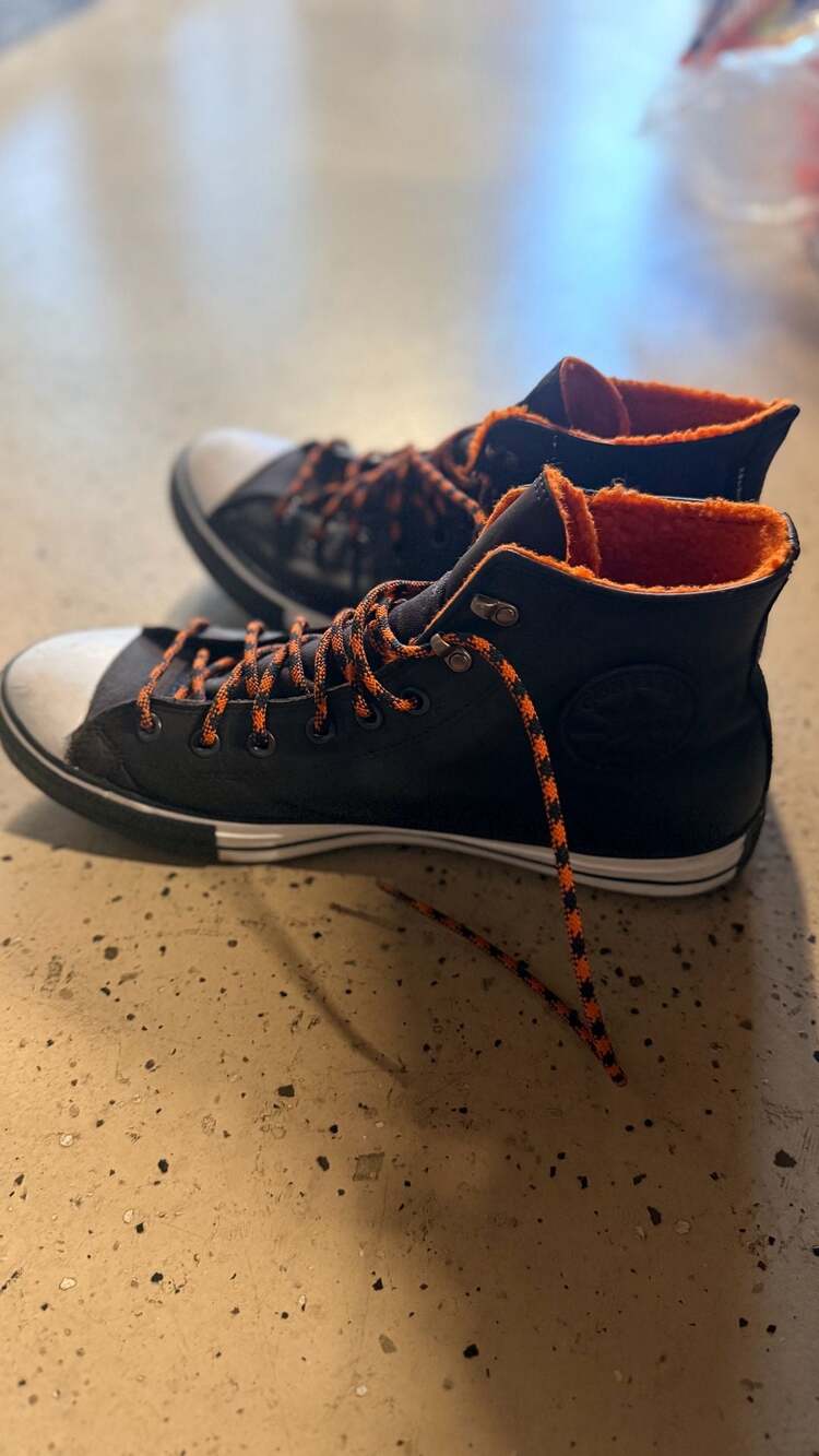 Converse Chuck Taylor All Star Winter GORE-TEX Sneaker Boot Black Orange